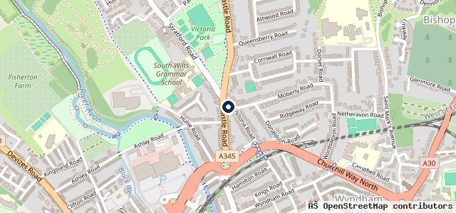 Map showing the location of Victoria Lodge