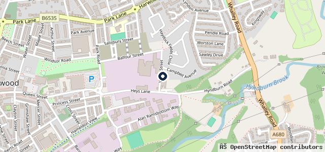 Map showing the location of Ridings Auto Services Ltd. Wood street garage | Blackburn