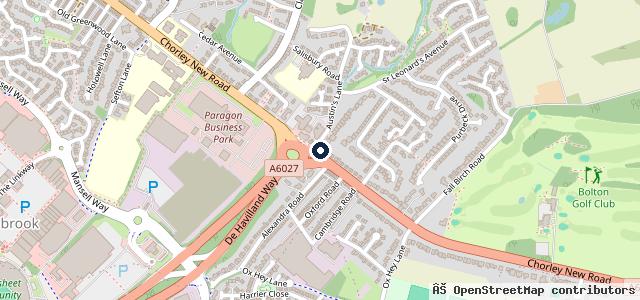Map showing the location of F Taylor & Sons Chorley Ltd