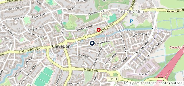Map showing the location of Riverside Garage