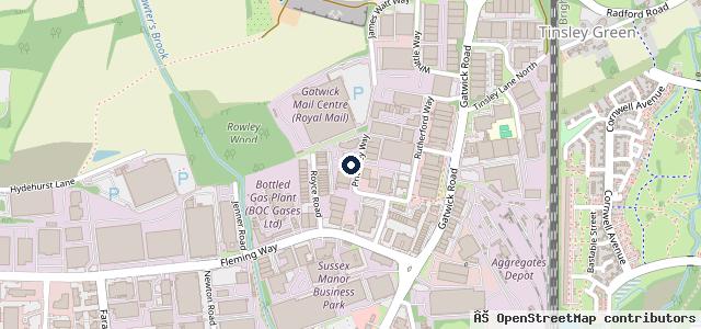 Map showing the location of RK Motors MOT Centre