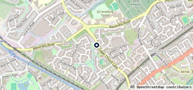 Map showing the location of Car Services Tipton