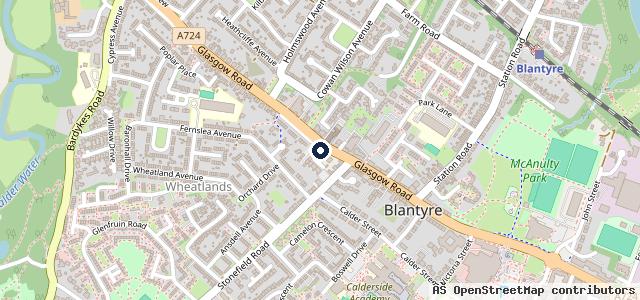 Map showing the location of Roselea Garage