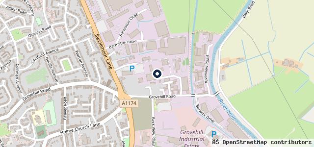 Map showing the location of S M L Body Repairs