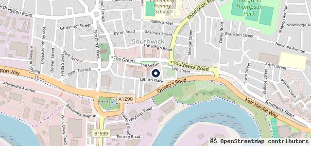 Map showing the location of Scotts Bank Motor Services