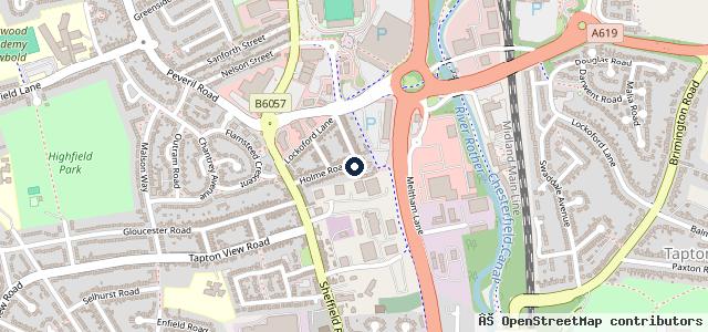 Map showing the location of Sheffield Scooters ltd