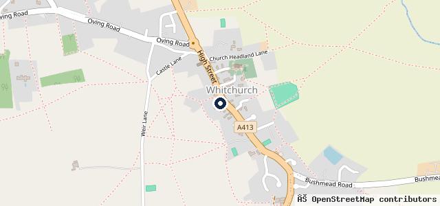 Map showing the location of Cousins Garage