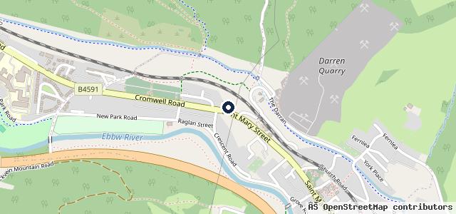 Map showing the location of G F Williams & Sons Risca Garages