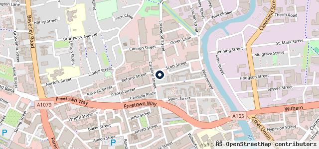 Map showing the location of DC Garage
