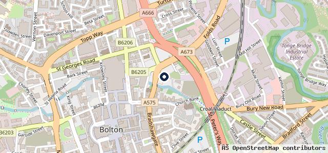 Map showing the location of Brown Street Garage mot