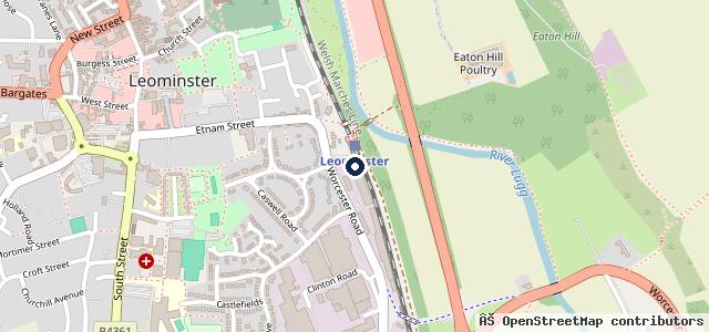 Map showing the location of Station Motors