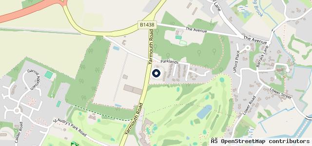 Map showing the location of East Suffolk Norse