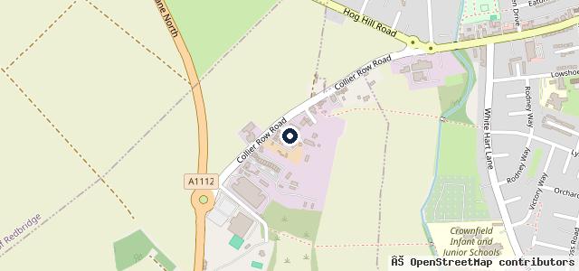 Map showing the location of Sungate MOT Test Centre