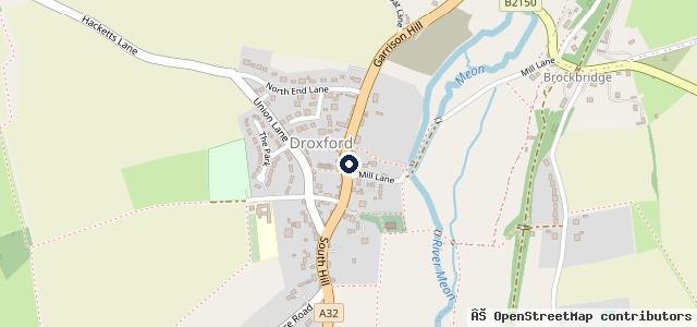 Map showing the location of Taylors Garage
