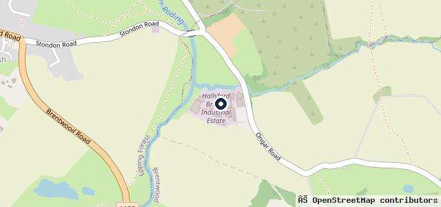 Map showing the location of The Garage Ongar