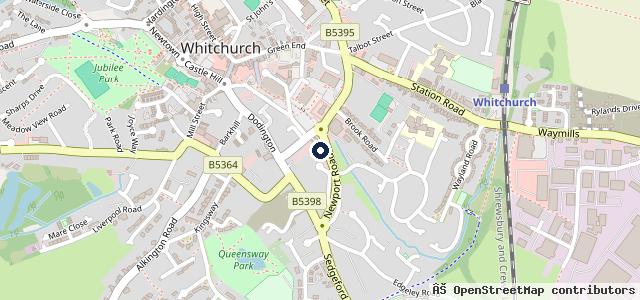 Map showing the location of Victoria Garage (Whitchurch) Ltd