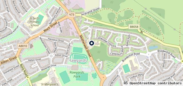 Map showing the location of Rawyards House Ltd