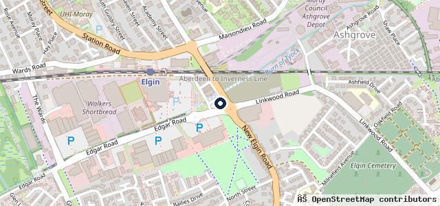 Map showing the location of Halfords Autocentres