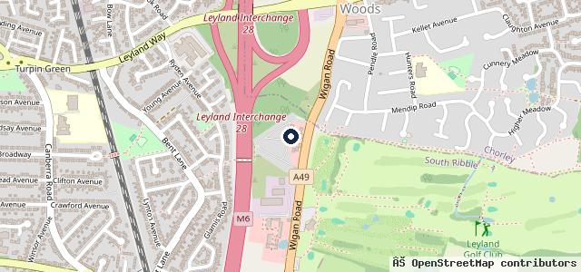 Map showing the location of Ultimate Vehicle Remaps Ltd