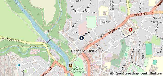 Map showing the location of Vere Road Garage