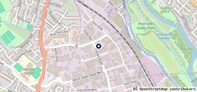 Map showing the location of ETB Autocentres - Tyres & MOT - Exeter