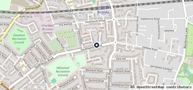 Map showing the location of Westmoreland Garage