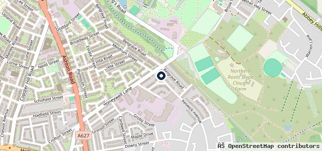 Map showing the location of Woodys and Sons Mobile Mechanic