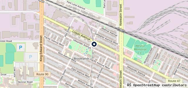 Map showing the location of Giardino International Auto & Tire Centre