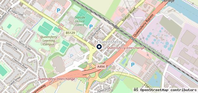 Map showing the location of HiQ Tyres & Autocare Queensferry