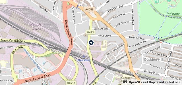 Map showing the location of Double Drive Exclusive