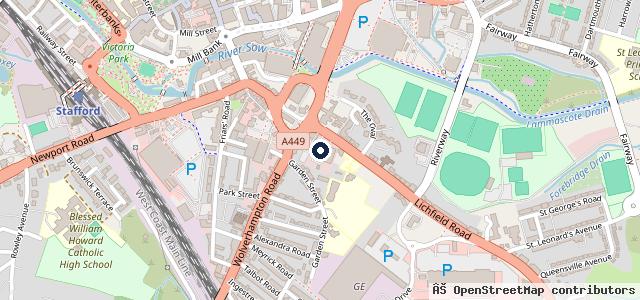 Map showing the location of WR Davies -Toyota