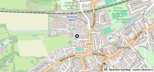 Map showing the location of Tutts of Dorking Ltd