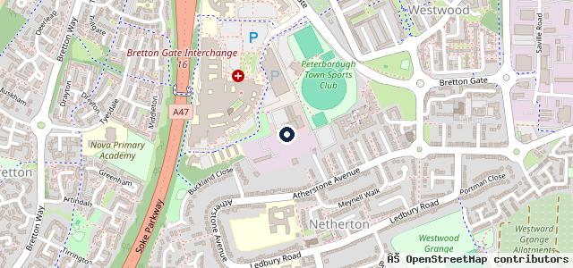 Map showing the location of C & P Motor Services Ltd