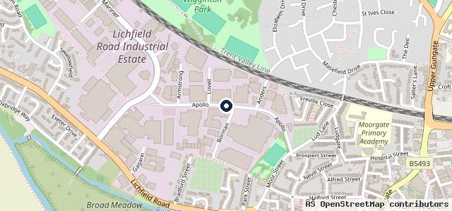 Map showing the location of Apollo Auto Centre