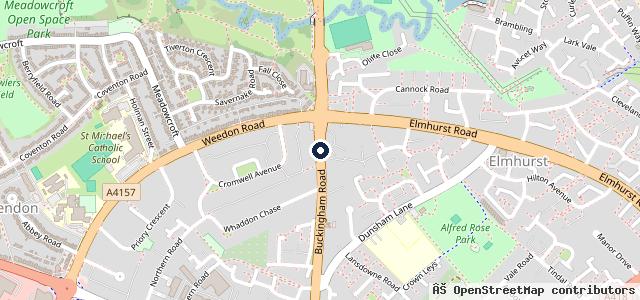 Map showing the location of Elmhurst Garage Ltd | Aylesbury