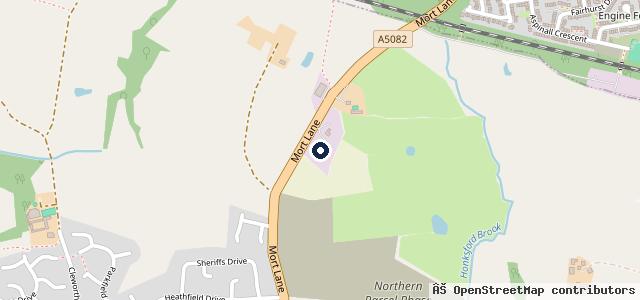 Map showing the location of Mort Lane Motor Salvage
