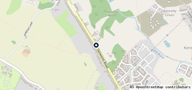 Map showing the location of Fillongley Garage ltd