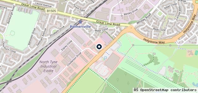 Map showing the location of Henson Motor Group