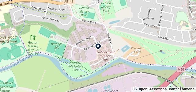 Map showing the location of SK4 Garage