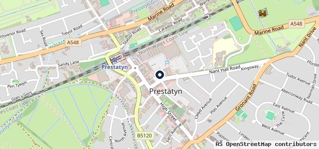 Map showing the location of Central Garage