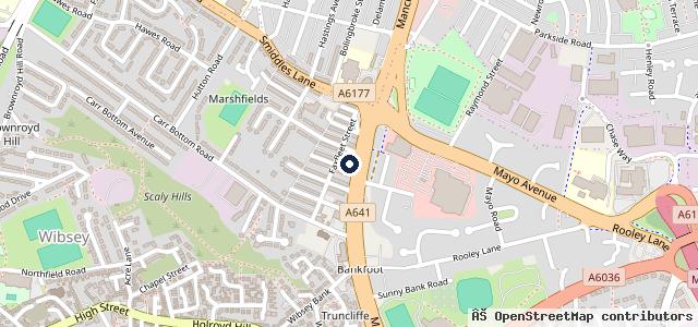 Map showing the location of Bankfoot Auto Clinic