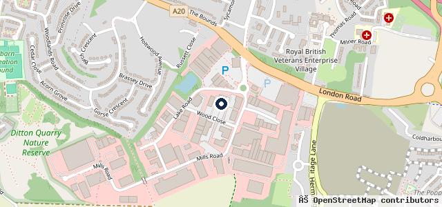 Map showing the location of Vauxhall