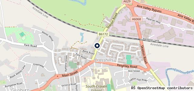 Map showing the location of Rontec Service Station - Keighley