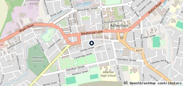 Map showing the location of Briarcroft Service Centre