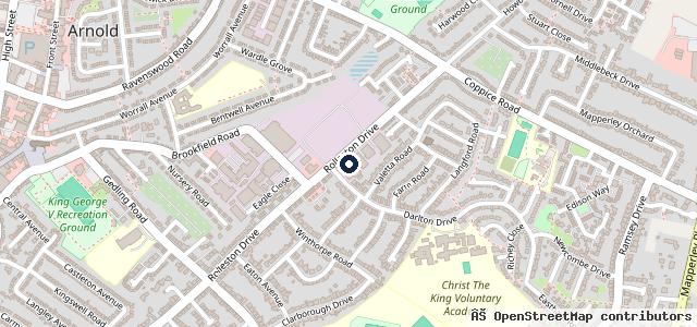 Map showing the location of C J Bull Motor Body Repairs LTD