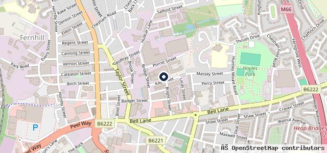 Map showing the location of Central Motors (Bury) Ltd