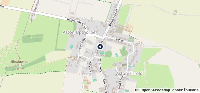 Map showing the location of Chequers Garage Didcot