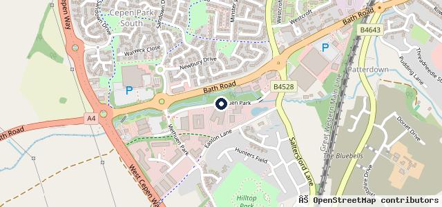 Map showing the location of Chippenham Motor Company