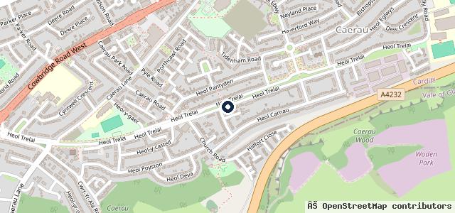 Map showing the location of Culver Motor Company | Cardiff