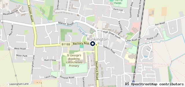 Map showing the location of DC Baxter Motors